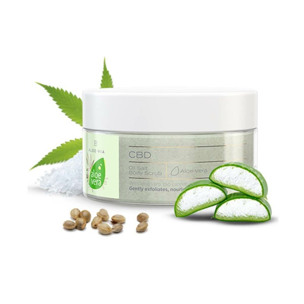 ALOE VERA CBD OIL SALT PEELING SCRUB